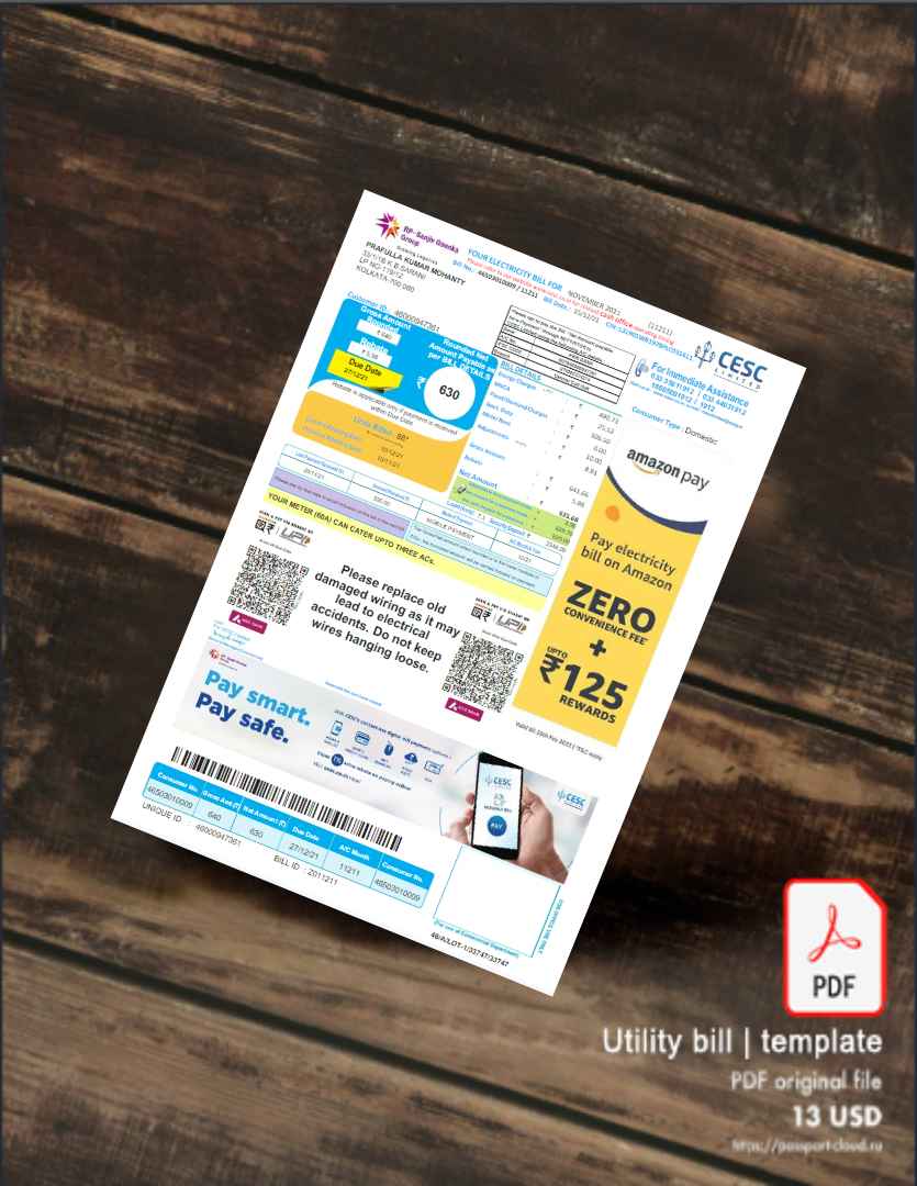 Utility bill | Albanian Power | Albania